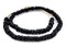 The Bead Chest Midnight Black Ashanti Glass Saucer Beads (10mm)